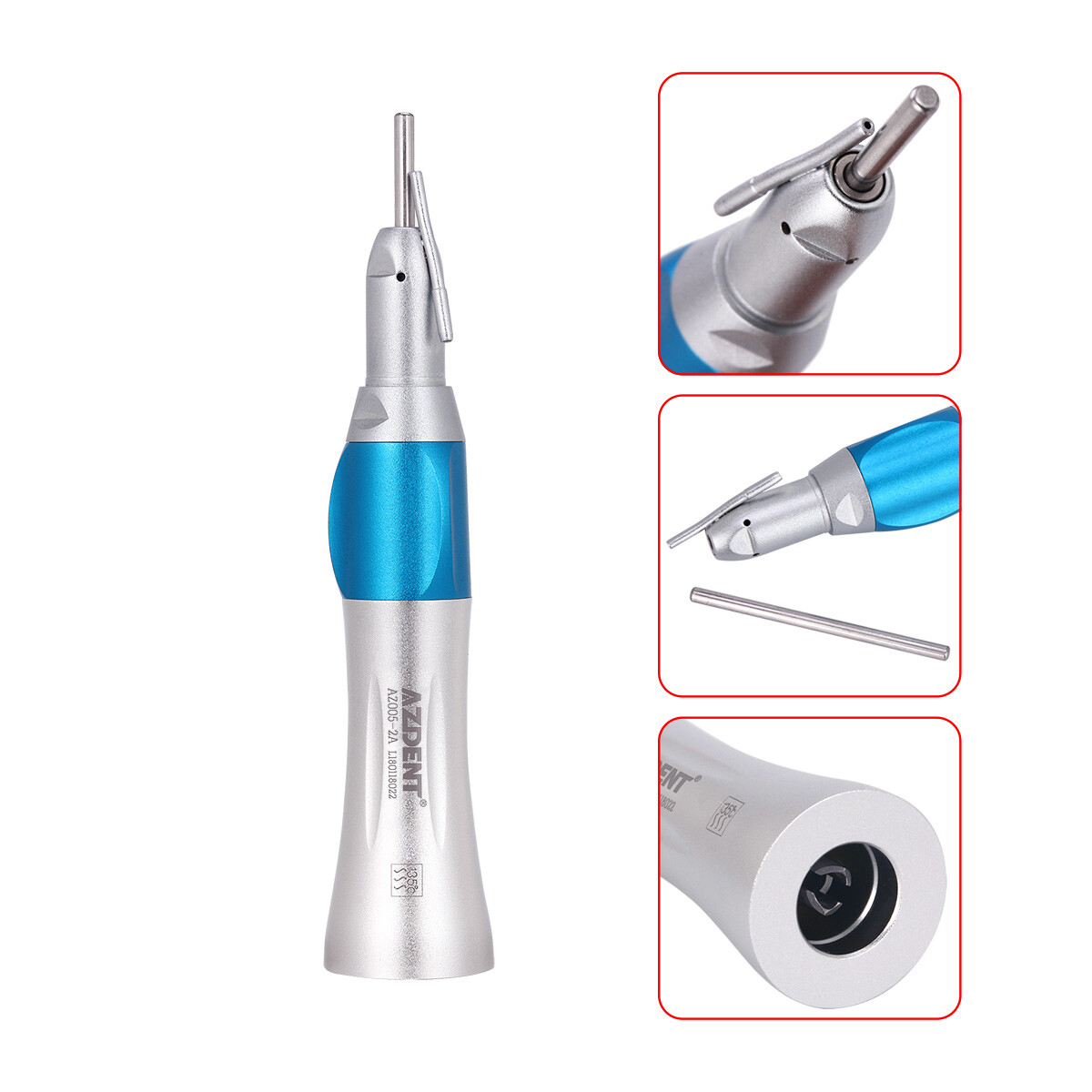 Dental Slow Low Speed Straight Handpiece 1:1 Nose Cone E-type HP