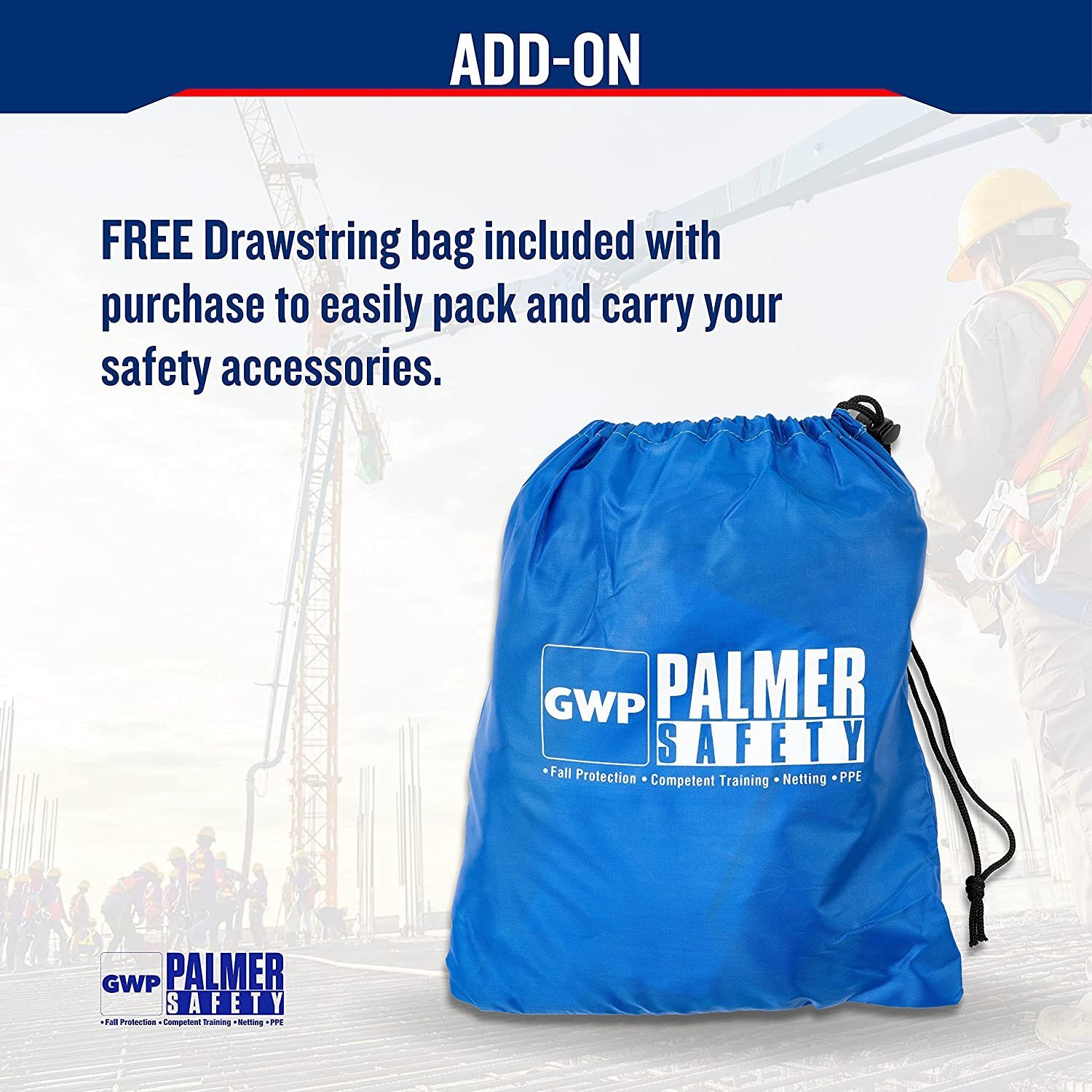 Palmer Safety Safety Harness w/Detachable 6 ft Lanyard I Single Leg Lanyard…