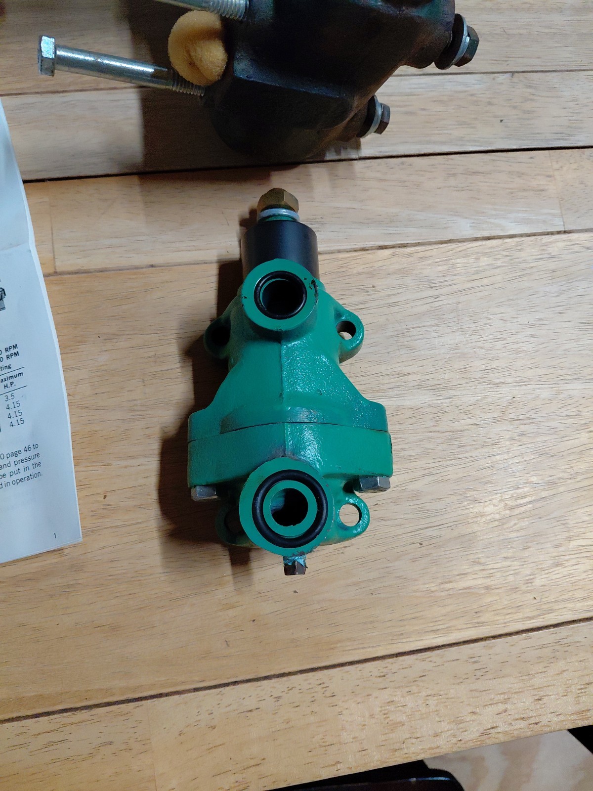 Du-All Spray Pump, 2GPM Single Cylinder Double Acting 340RPM Cast Iron Used