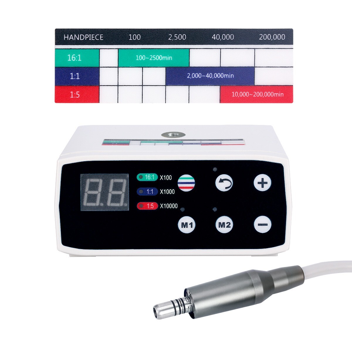 Dental Brushless Electric LED Micro Motor/1:5 1:4.2 1:1 Increasing Handpiece