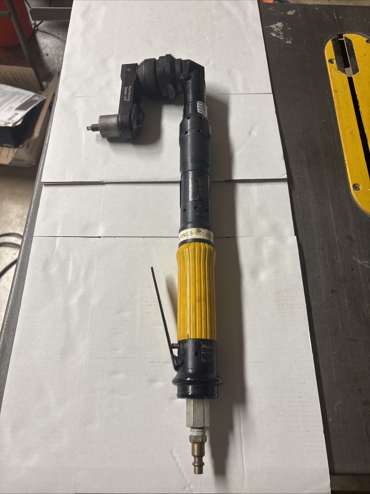 Atlas Copco Tools aerospace Alcoa Fastening Systems LTV 38N68-13 Angle Nutrunner