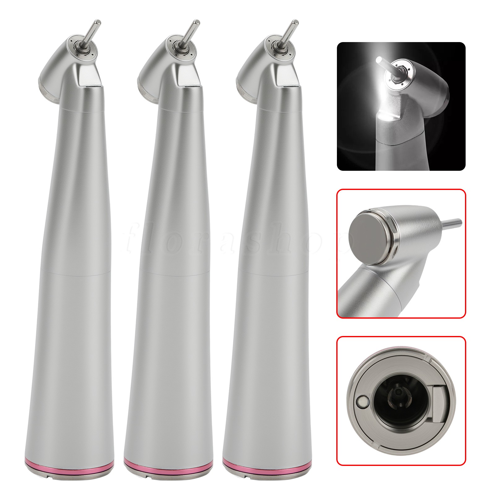 3* Dental 1:4.2 45° LED Surgical Handpiece Internal 4 Water Spray Push Button