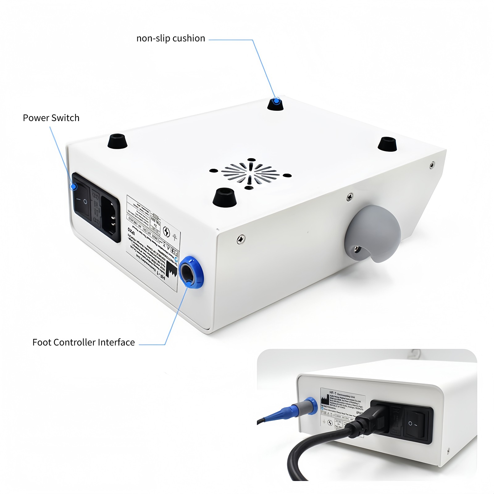 Dental Electrosurge Electrosurgery Unit for Cutting + Coagulating