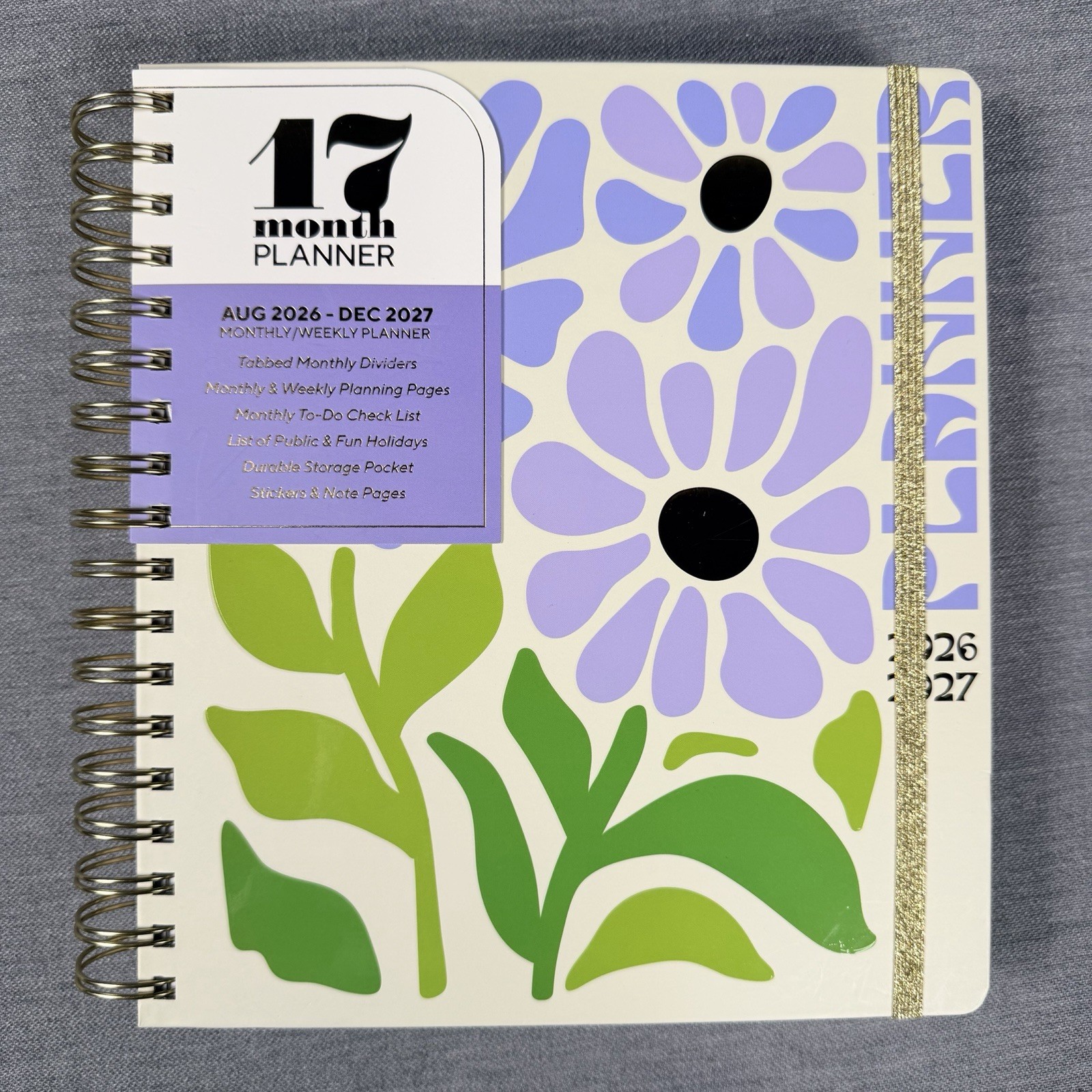 Creative Expert 17 Month Planner AUG 2026 – DEC 2027 Monthly/Weekly Planner