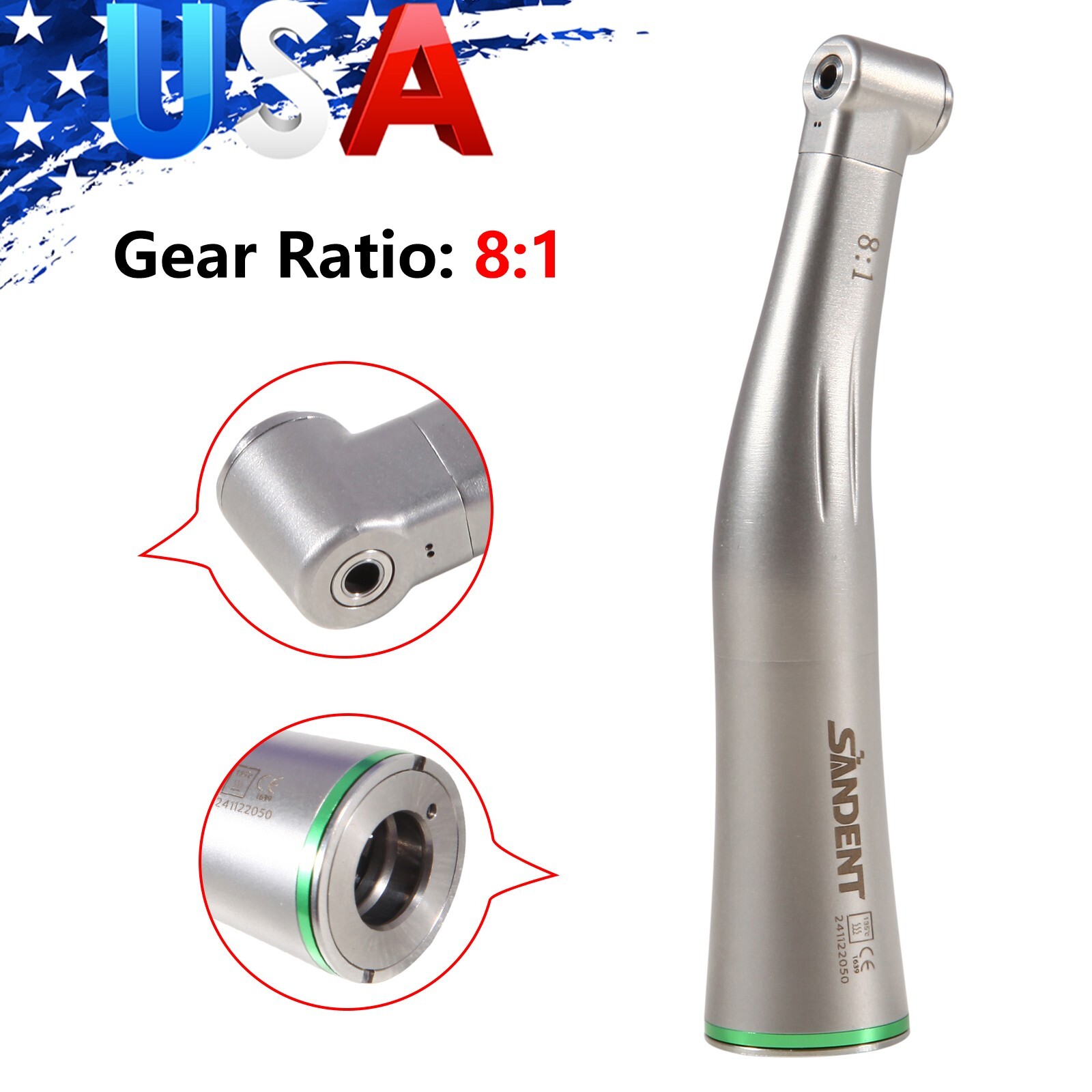 Dental Endo Handpiece 8:1 Endodontic Contra Angle Attachement SybronEndo US