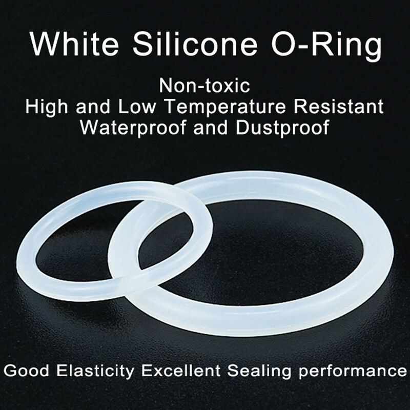 Food Grade O-Ring 5.0 mm Cross Section Clear Silicone Rubber O Rings O.D 17~150m