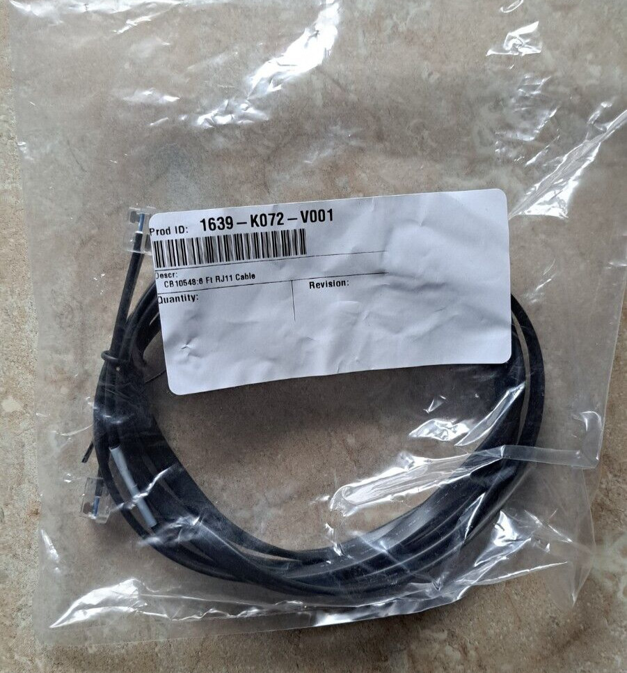 RJ12 Serial COM Cable Fits 1639-K072 1639-K070 for NCR, Aloha & Radiant Systems
