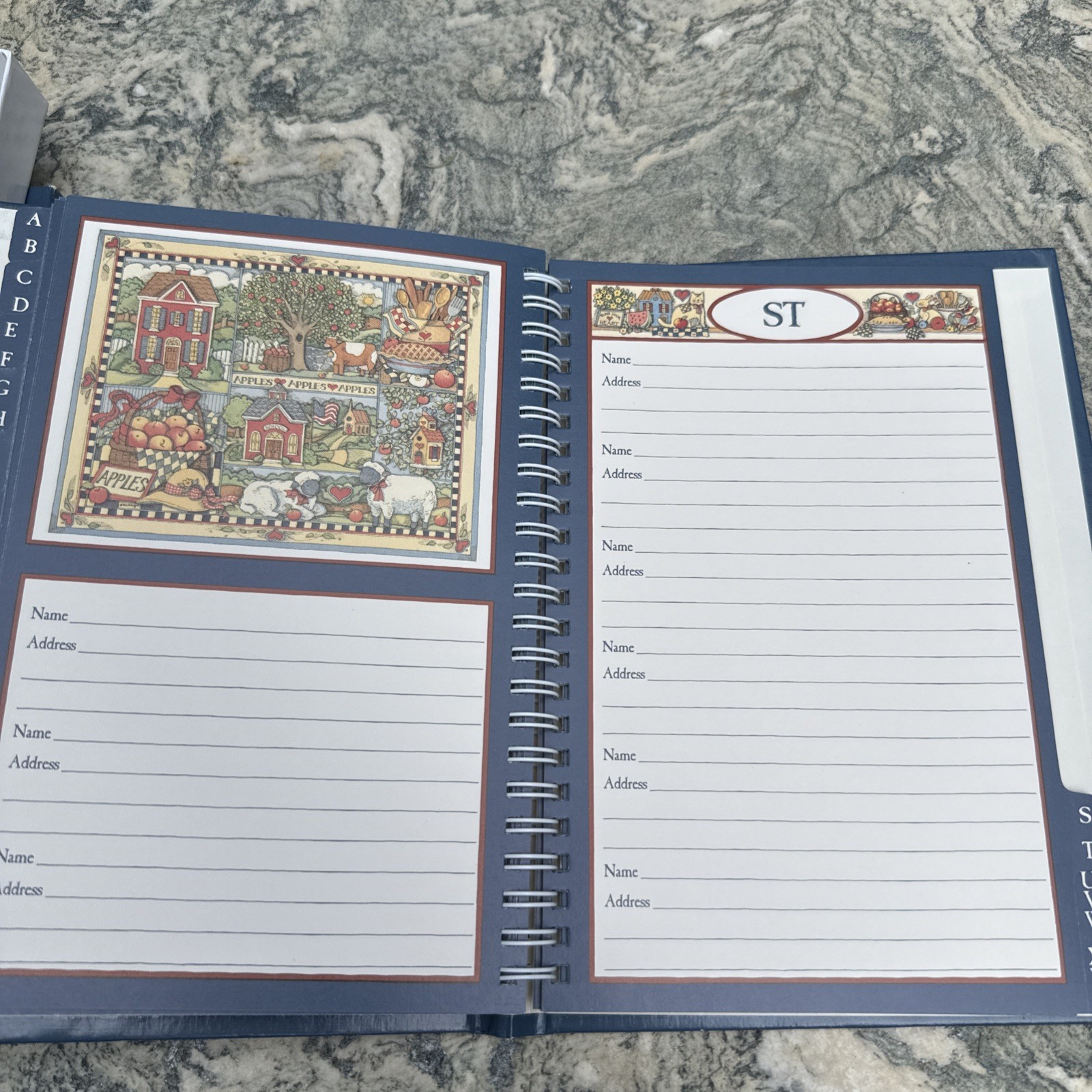 VTG The Heart And Home Address Book Featuring Paintings By Susan Winget New Box