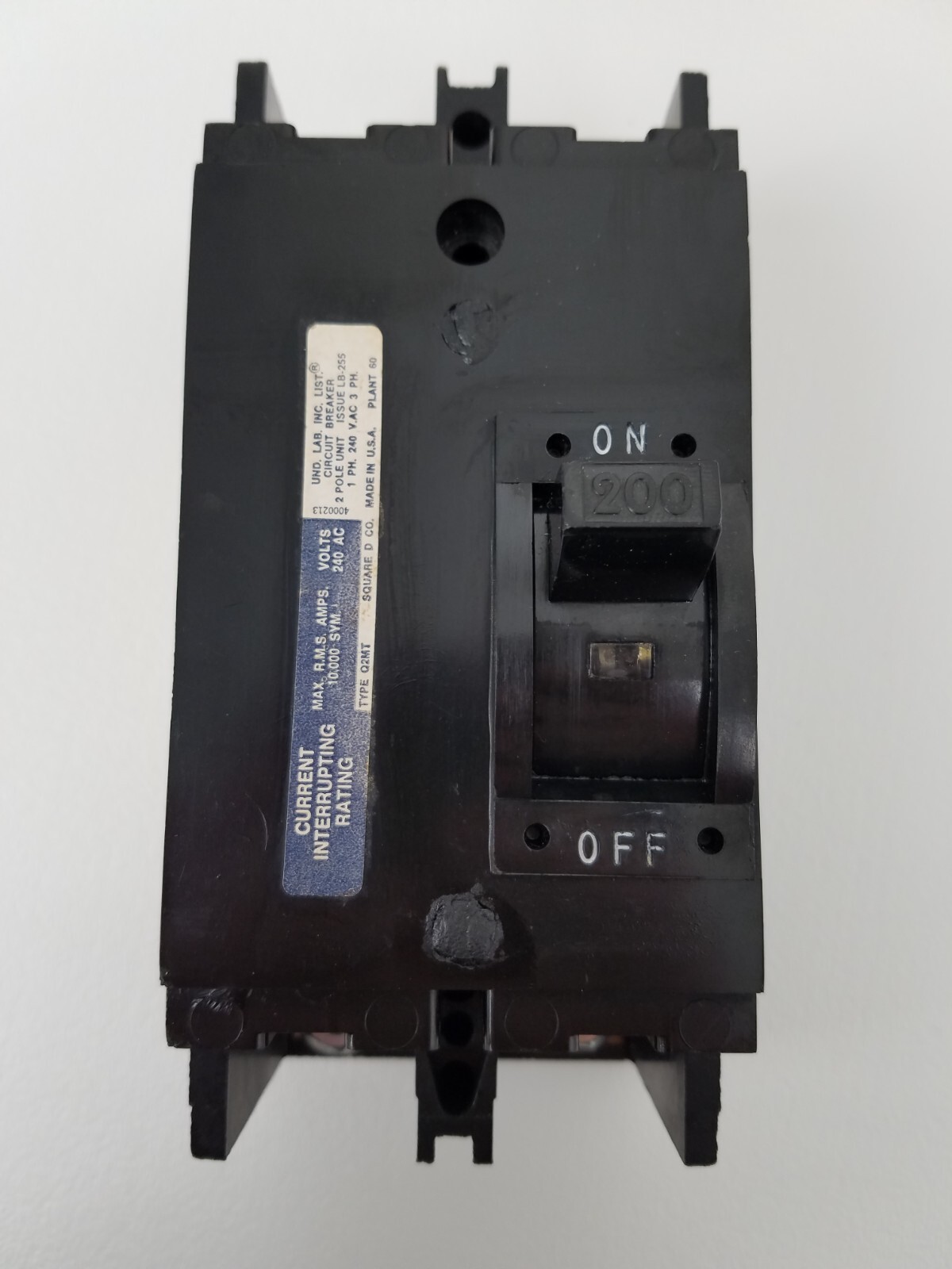 Q2M-2200-MT Square D 200 Amp Circuit Breaker *NEXT DAY OPTION*
