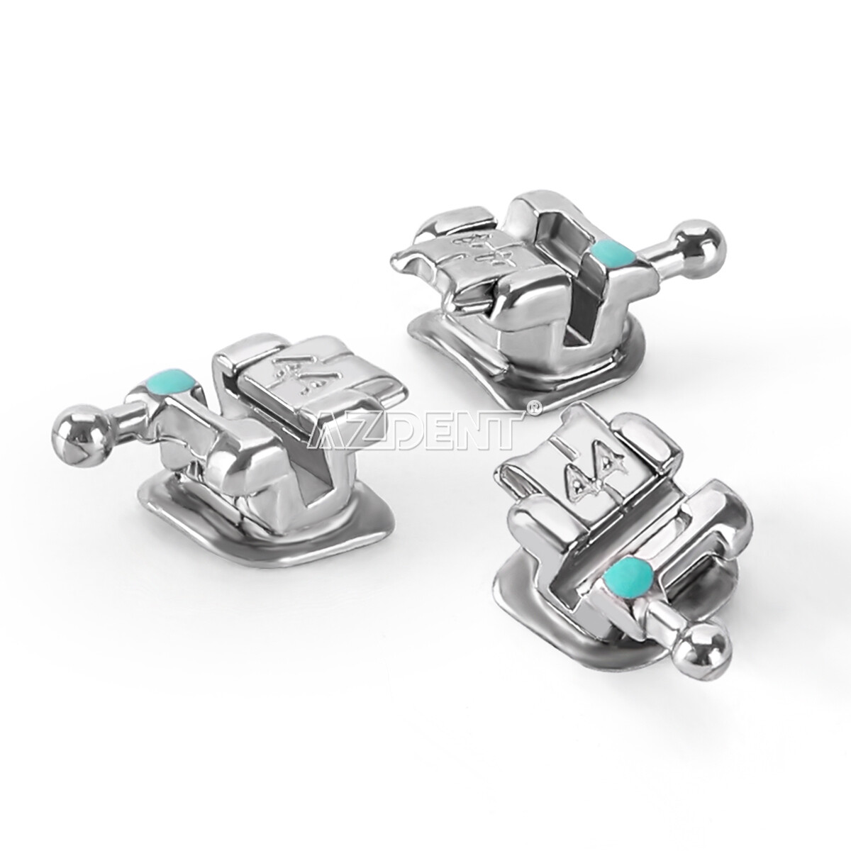 AZDENT Dental Ortho MINI Self-Ligating Brackets Brace 0.022″-Roth/ MBT Hooks 345