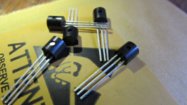 2N3819 Central Semiconductor RF GENUINE JFET Transistor N-CH -25V 10mA, 1 piece
