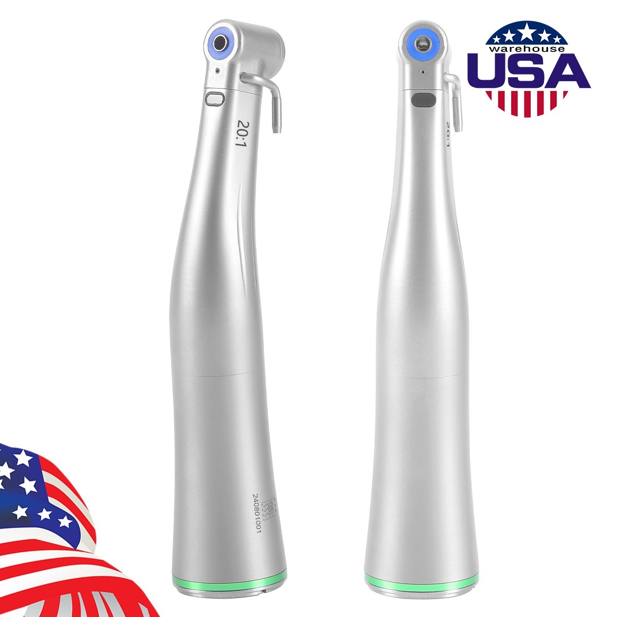 AZDENT Dental Implant Handpiece 20:1 LED Contra Angle Fit For NSK Implant Motor