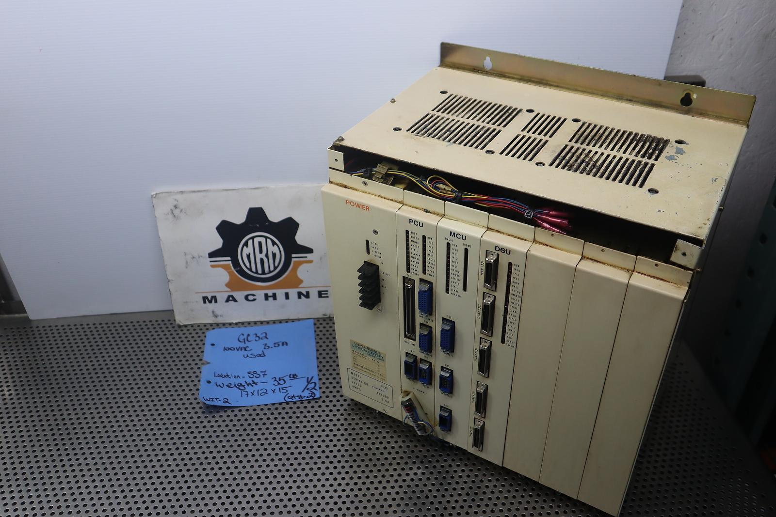 TOYODA GC32 AC100V 3.5A Power Supply W/ (1) PCU (1) MCU & (1) DSU Modules Used