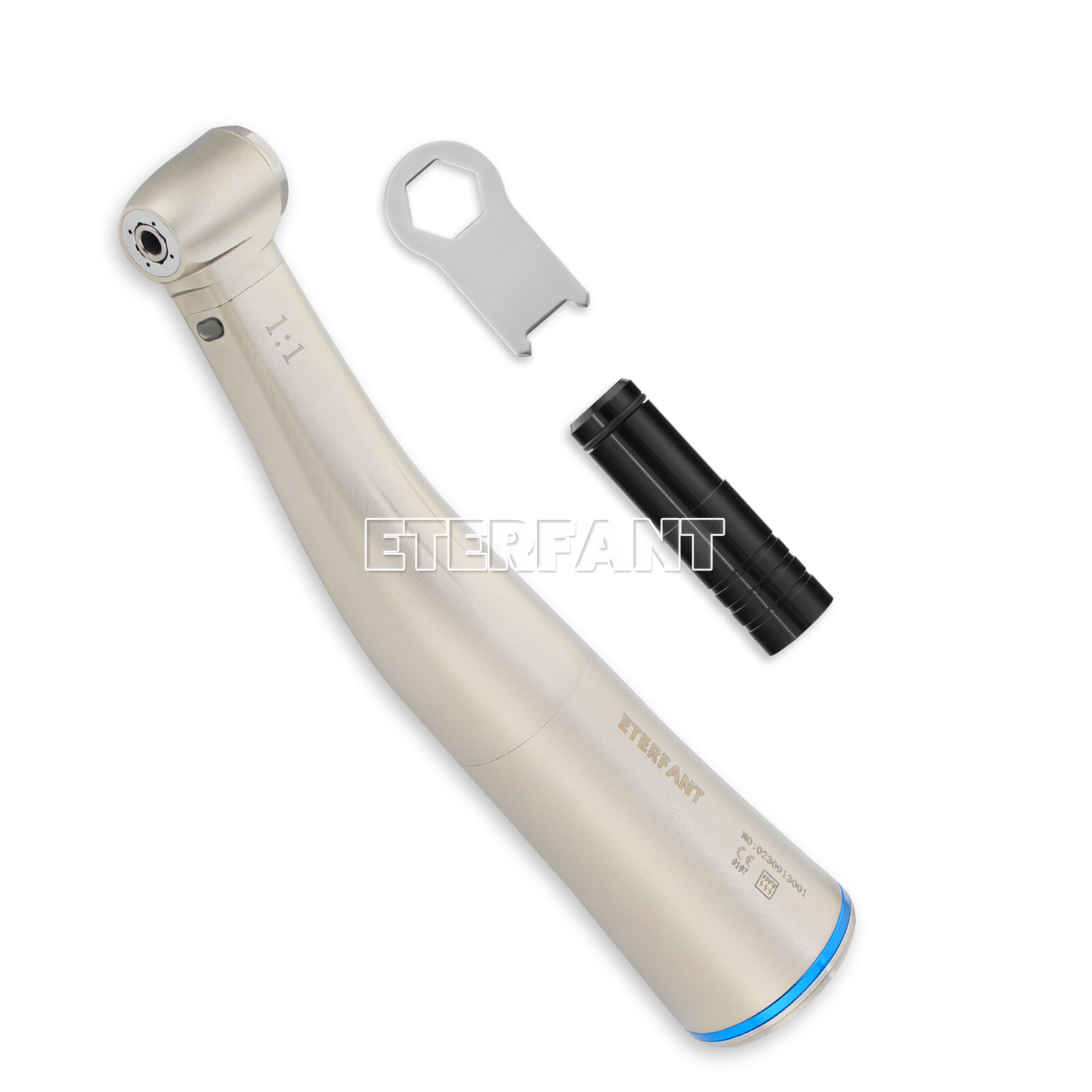 ETERFANT NSK Style Dental 1:1 Fiber Optic LED Slow Speed Contra Angle Handpiece