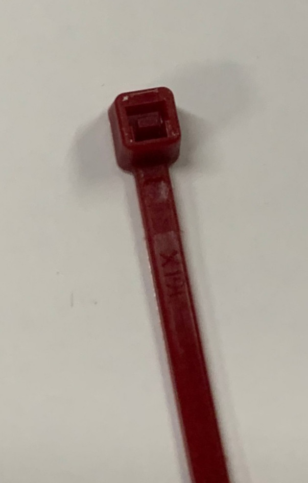 Platinum Tools 31026 8″ Air Handling Plenum Rated Cable Tie, Red, 100 pack