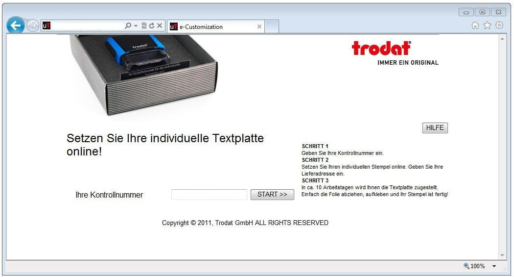 Trodat 4911 Custom Address Stamp – 9/16″ x 1-1/2″ – Multiple Ink Colors Availabl