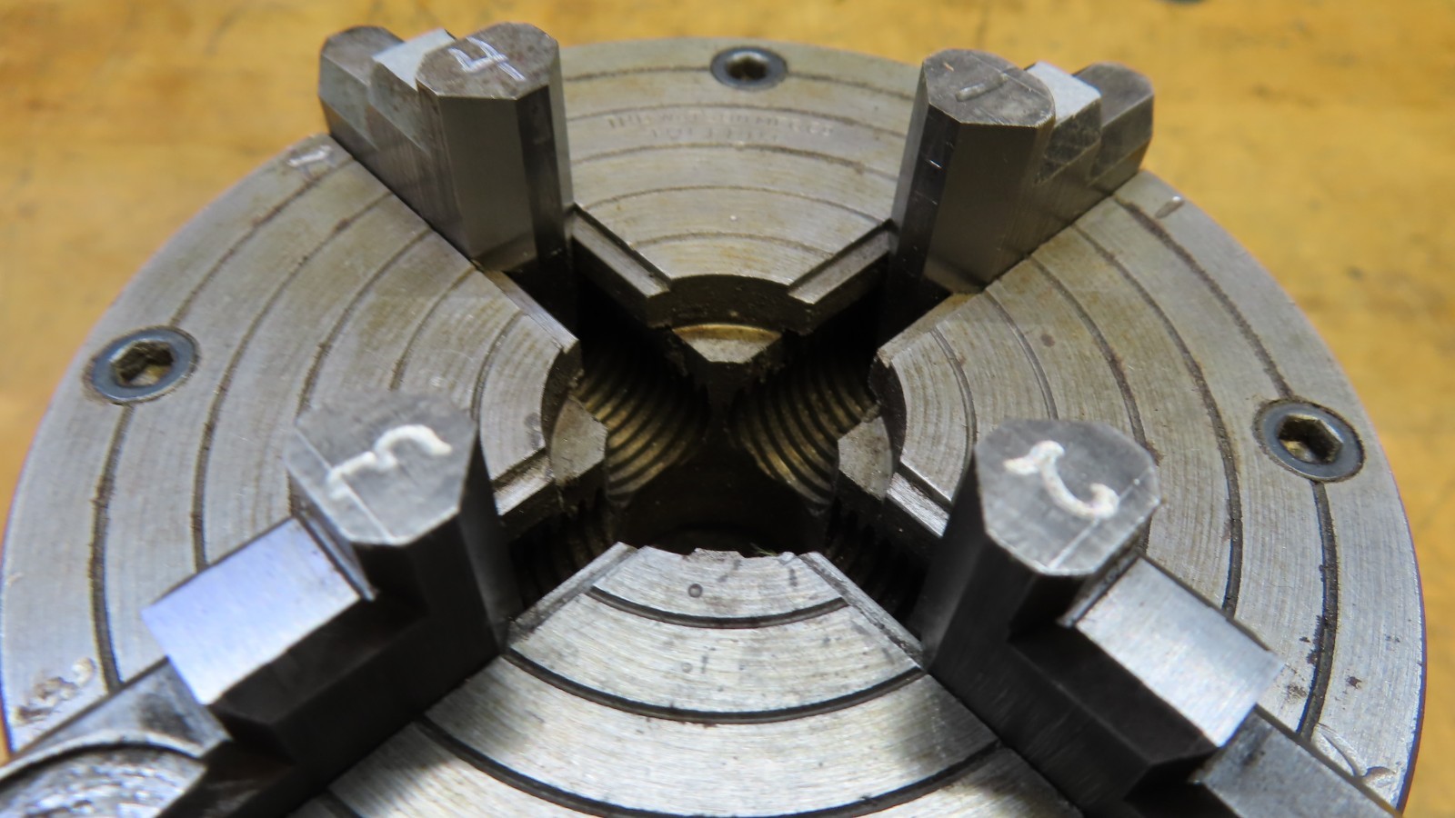 Watson MFG. 4″ 5C lathe chuck 5C mount 4 jaw