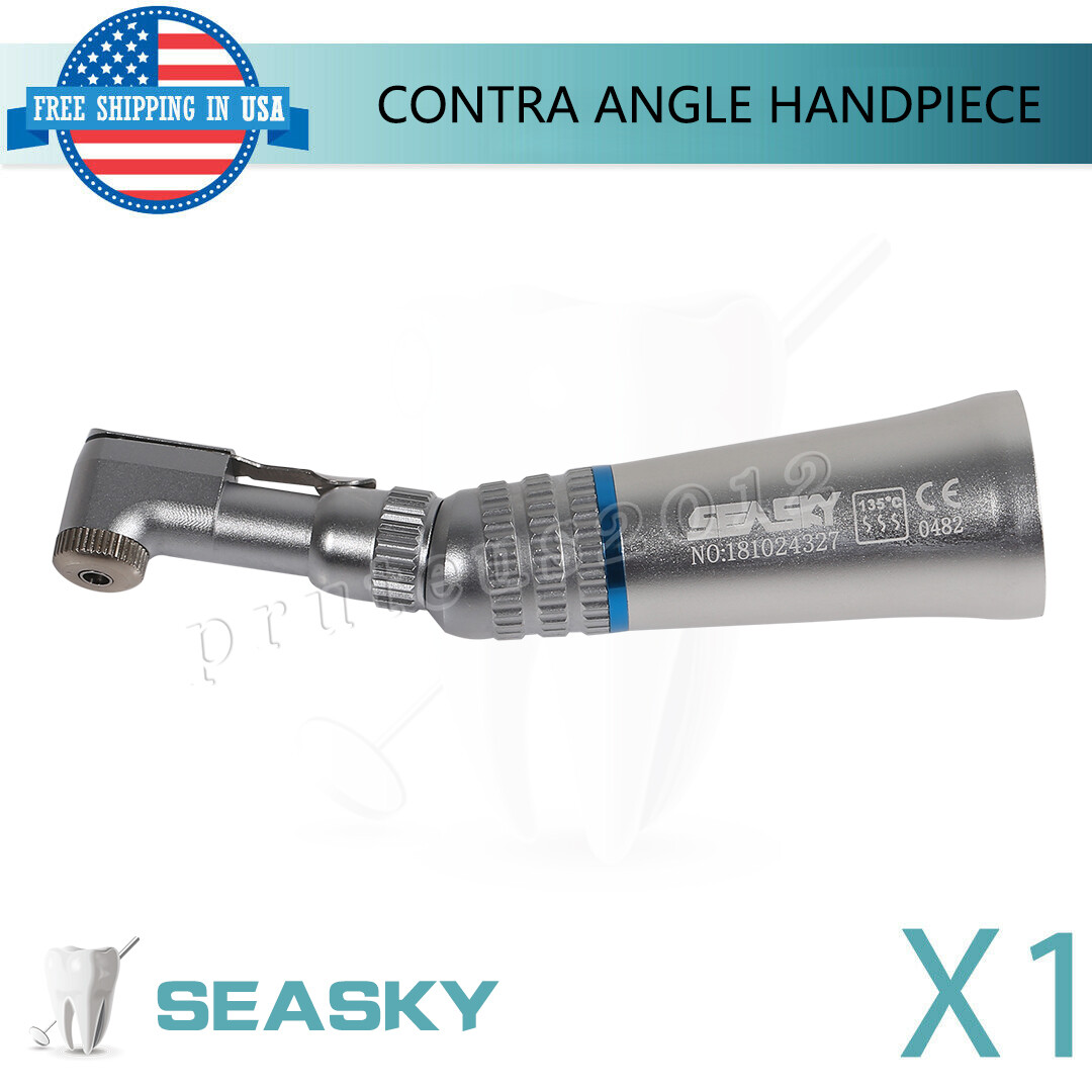 USA Contra Angle Handpiece Dental 1:1 Direct Drive Latch Type Fit EX Series