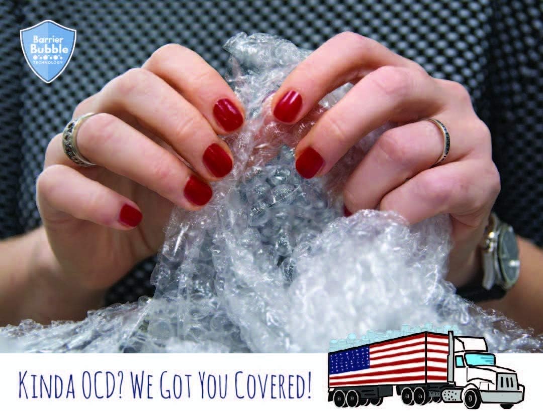 4 large rolls of Bubble Wrap total 700 feet, small bubbles 3/16 cushioning, 700