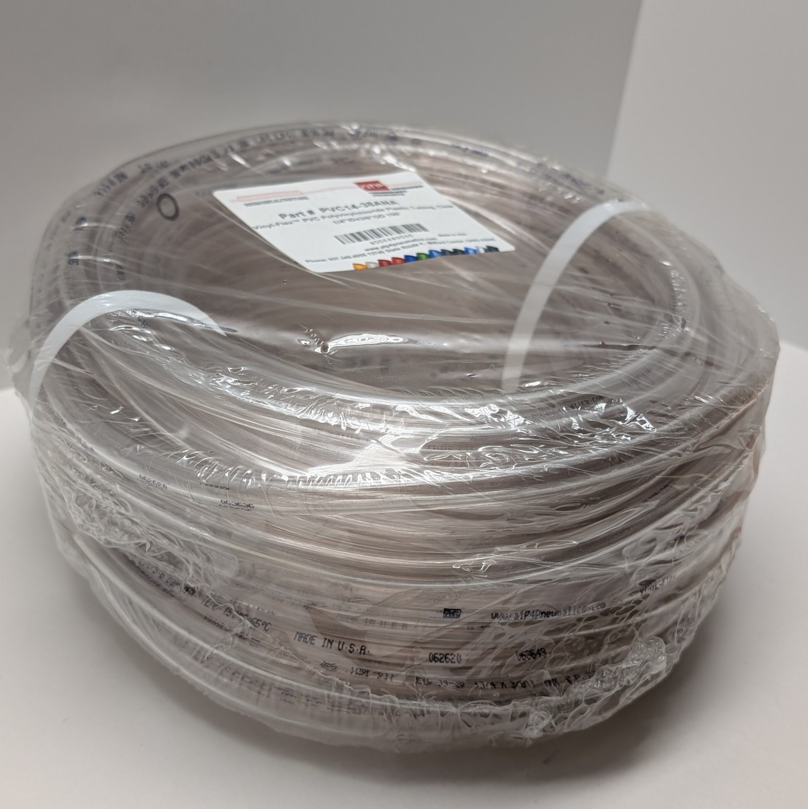 ATP Vinyl-Flex PVC Plastic Tubing PVC14-38ANA 1/4”ID x 3/8”OD 100′ Clear