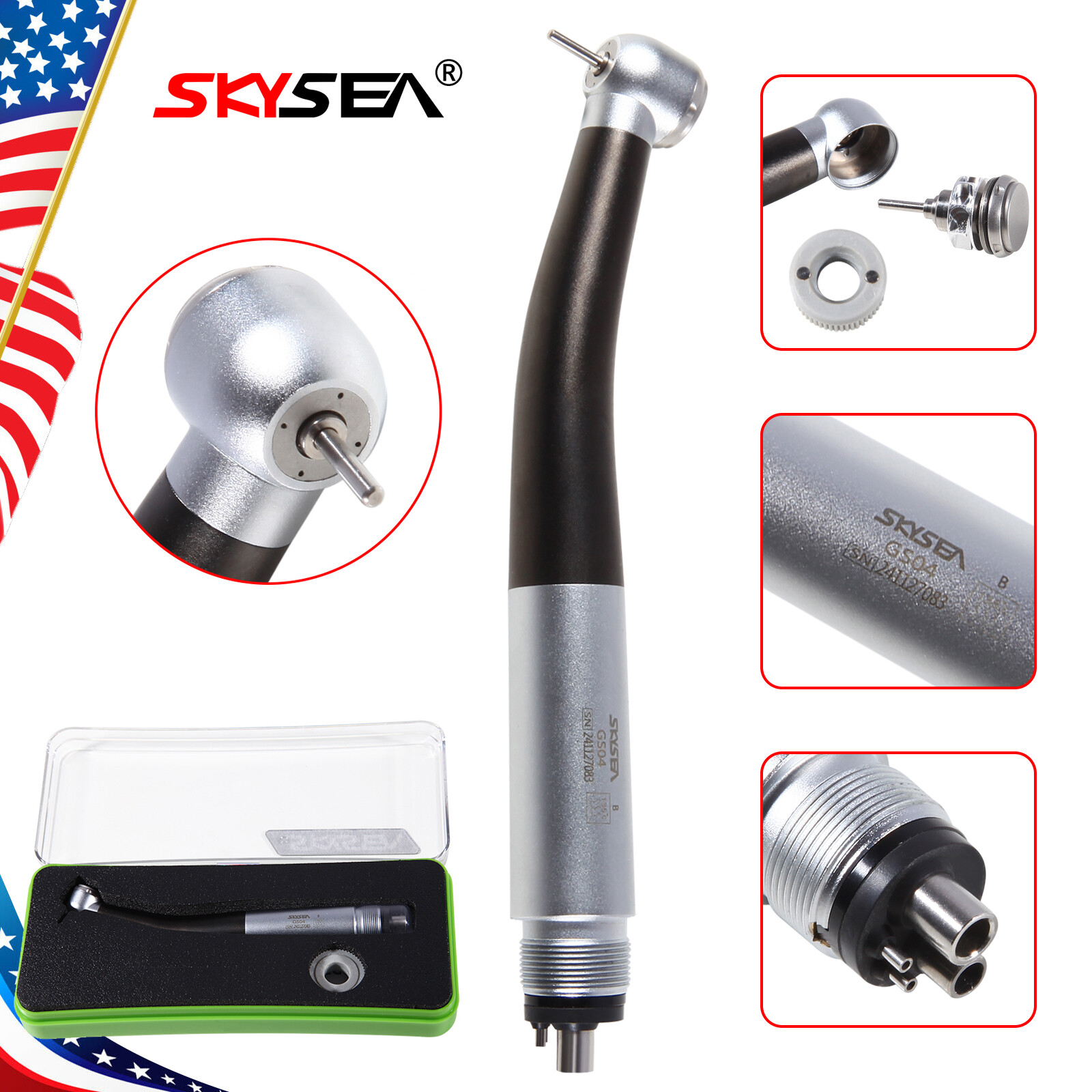 1/5/10 NSK Style Dental High Speed Turbine Handpiece 4H GD4 Quick Coupling/SK500