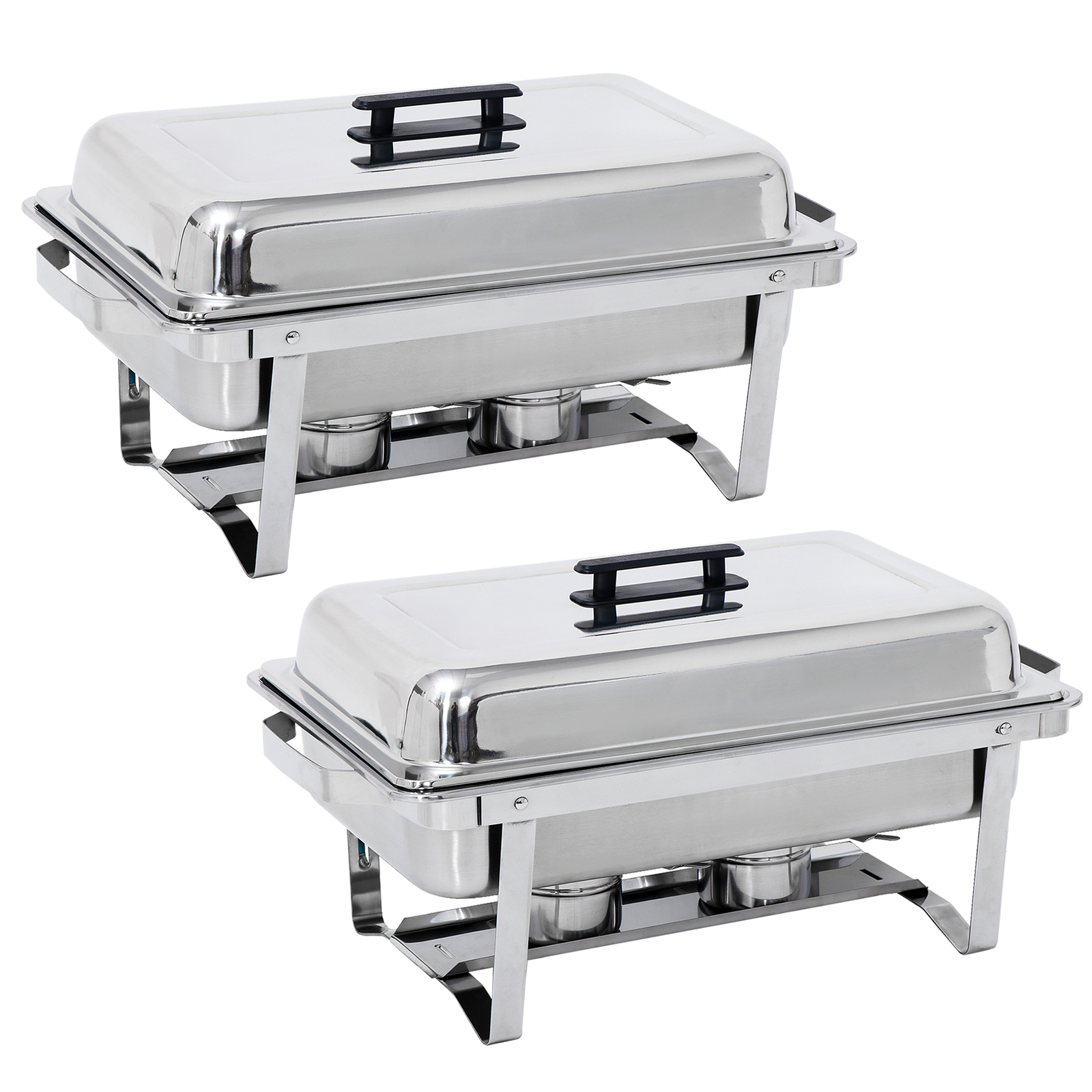 2/4/6/8 Pack 8QT Chafing Dish Wedding Buffet Stainless Steel Chafer Full Size