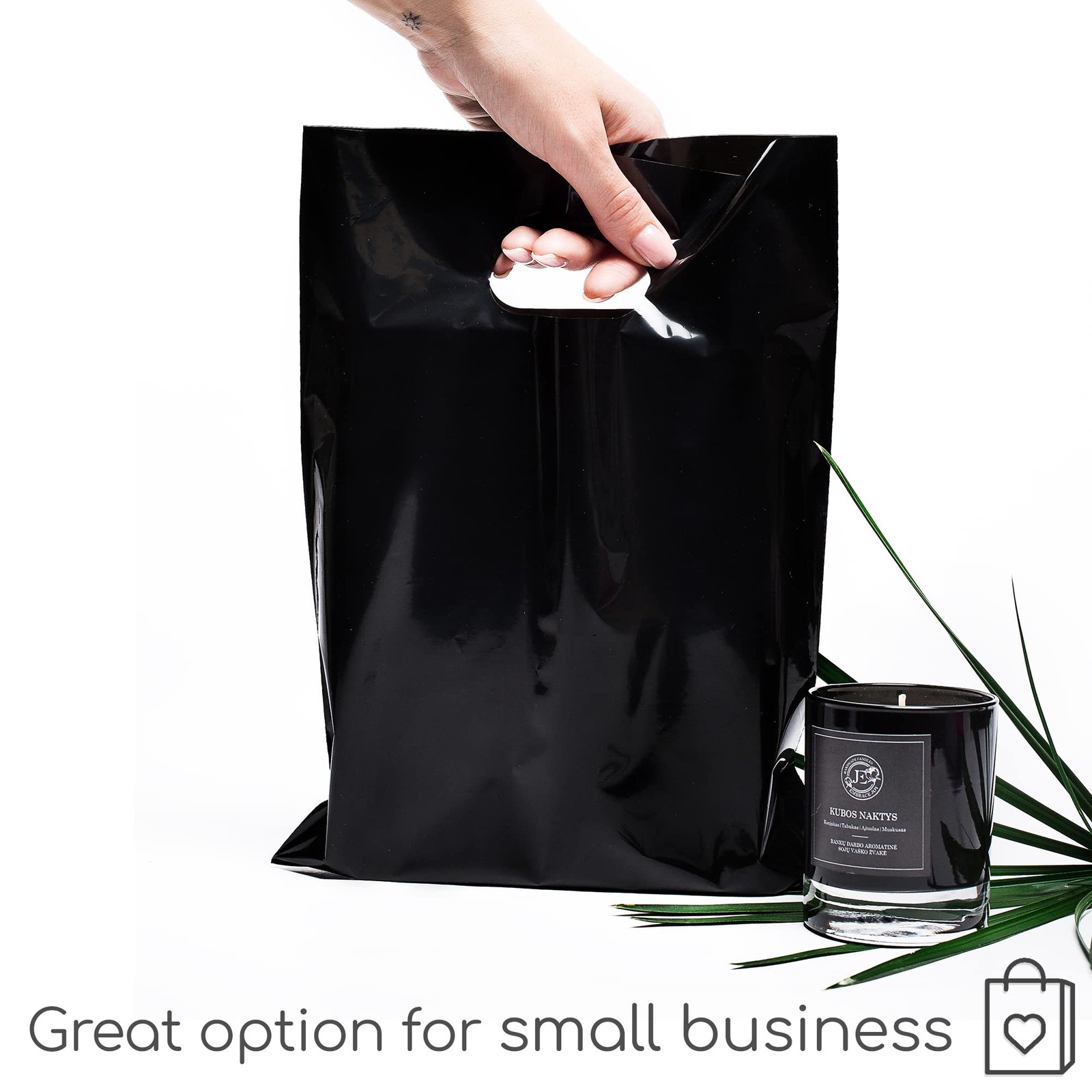 Choice Marts Merchandise Bags 100 Black 9″x12″ 9 inches by 12 inches,