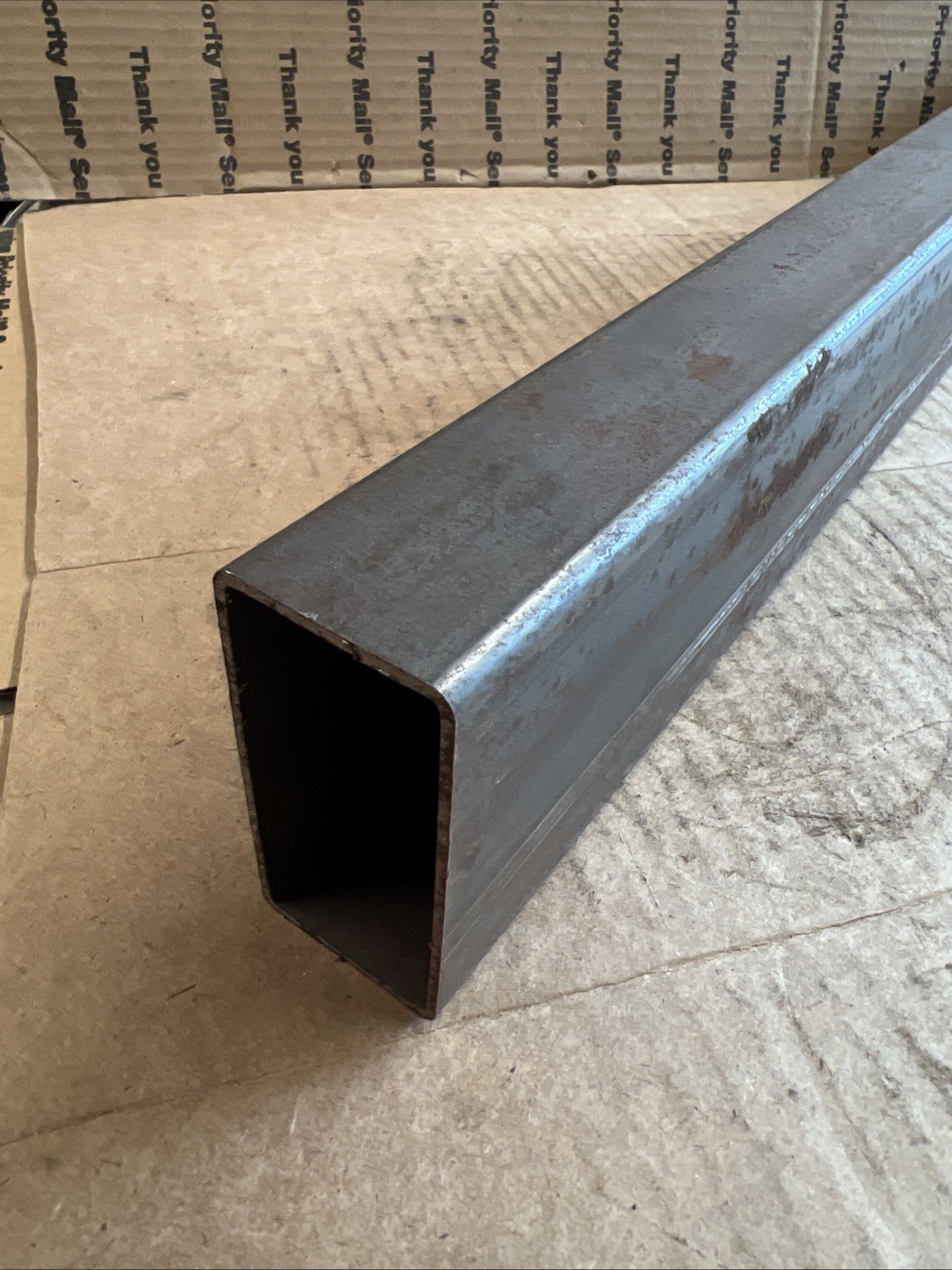 1-1/2in x 3in x 14 Gauge Wall Steel Rectangle Tube 16 in Piece