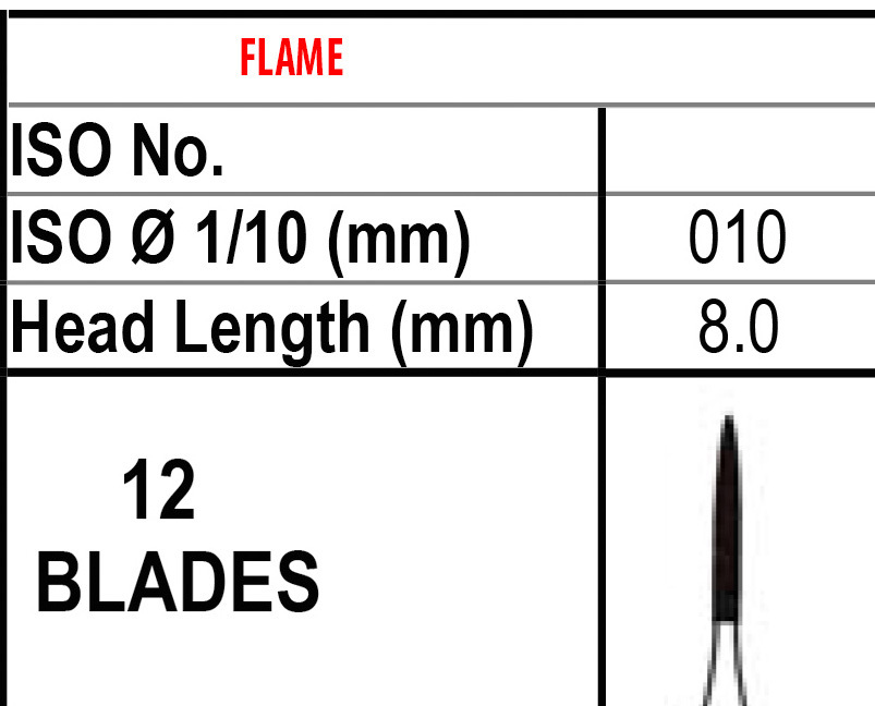T&F CARBIDE Burs H48L10 TRIMMING & FINISHING CARBIDE H48L010 Hi Quality