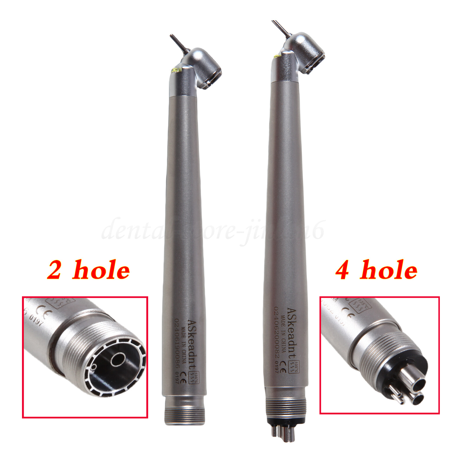 45° LED Light Dental PANA-MAX Push High Speed Handpiece Turbine 4/2H fo