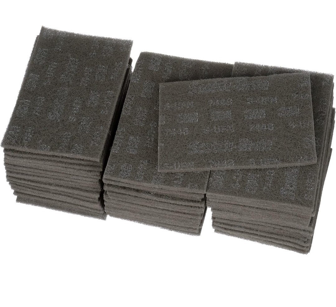 3M Scotch-Brite Ultra Fine Hand Pad Grade 7448B, Box of 60, 6 x 9 in Hand Pads,