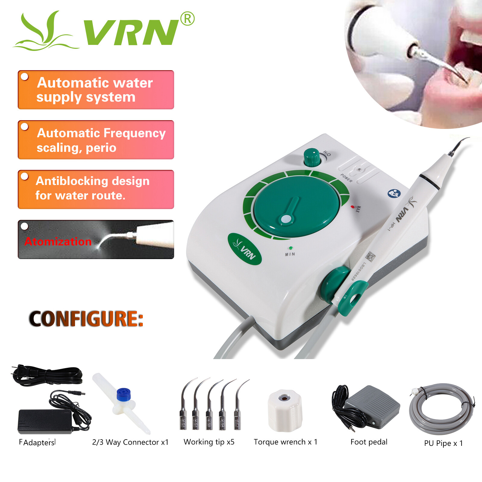 Dental Ultrasonic Piezoelectric Scaler Handpiece Fit EMS SKYSEA Cavitron