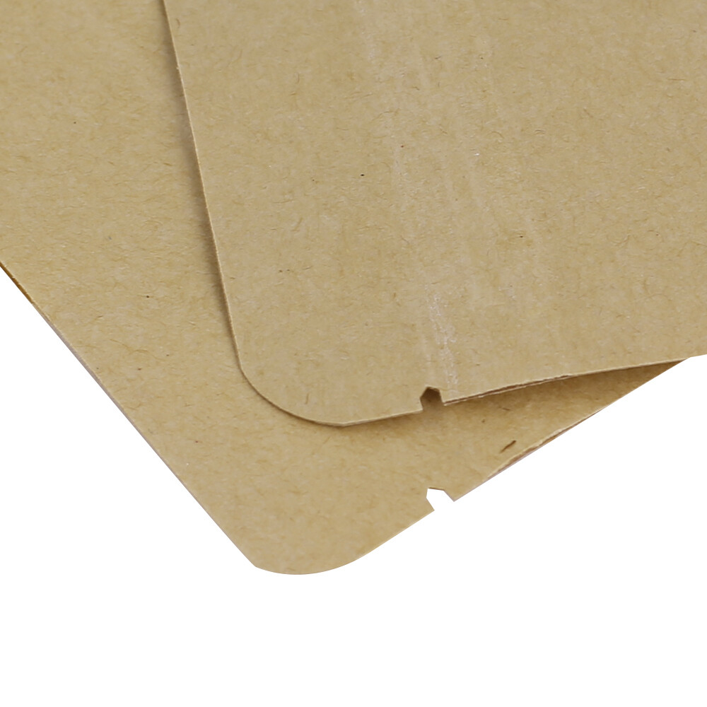 Brown Kraft Stand Up Zip Seal Resealable Bags w/ Clear Window Variety QTY Sizes