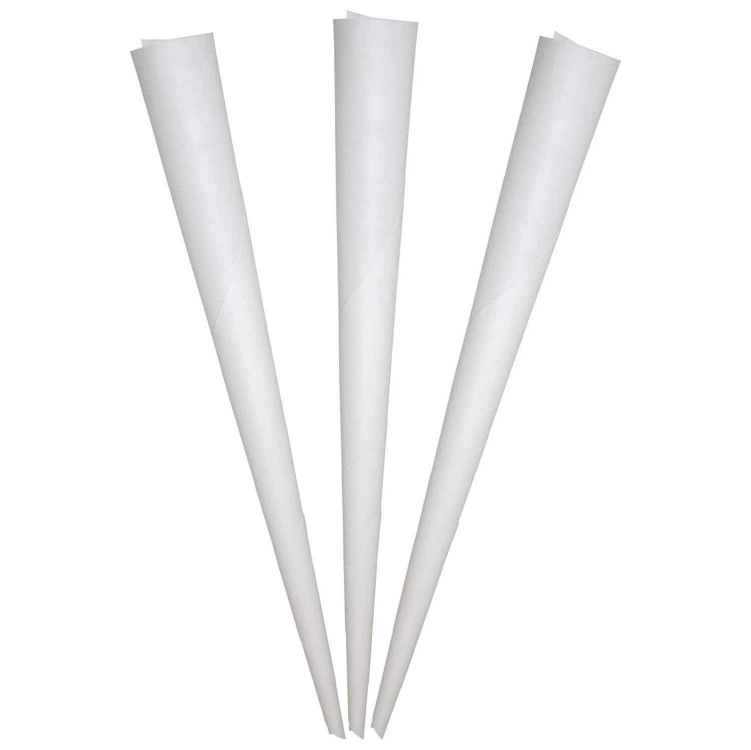 Concession Essentials Cotton Candy Cones- Pack of 100ct Cotton Candy Cones. Whit
