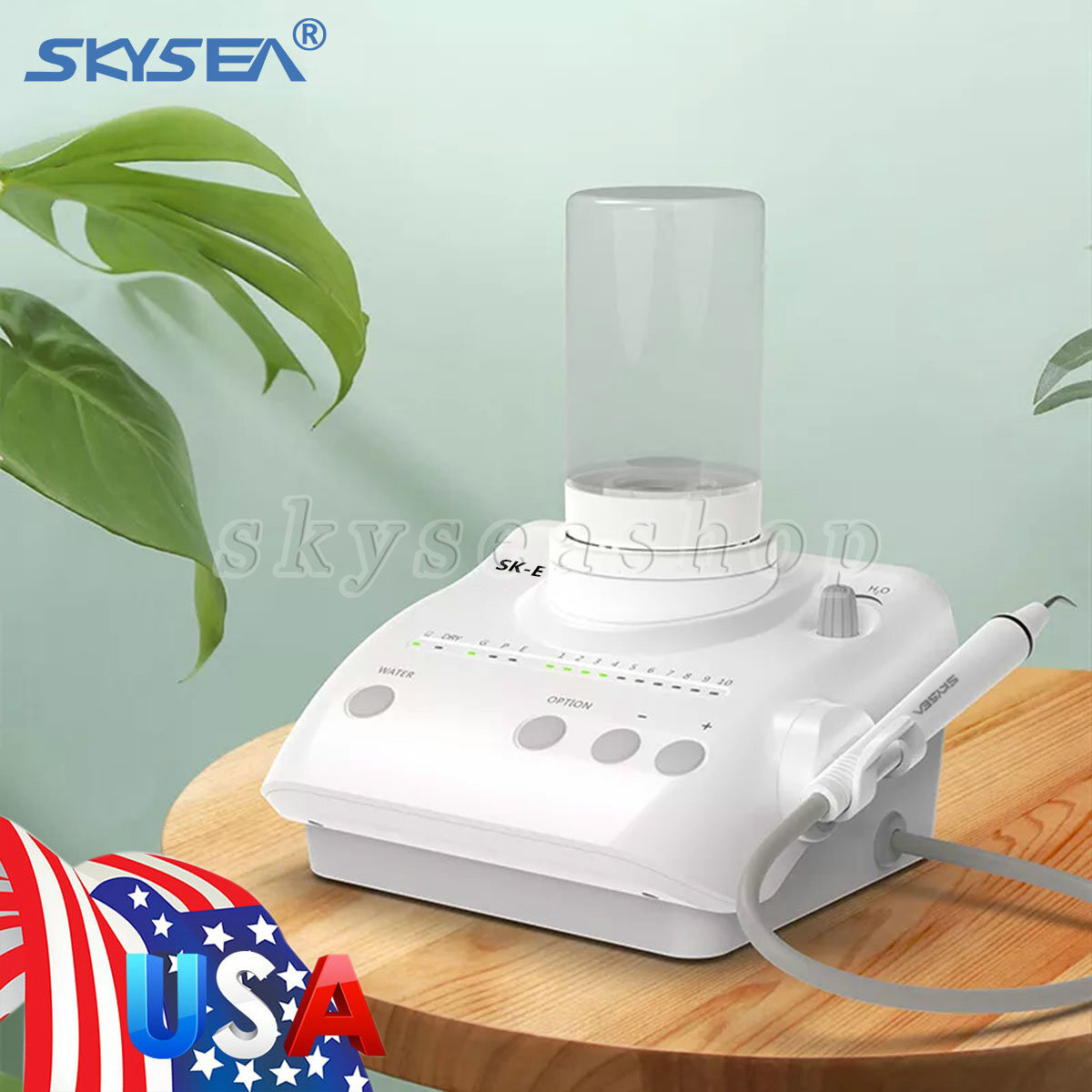 Dental Ultrasonic Piezo Scaler fit EMS Woodpecker Handpiece + Auto Water Supply