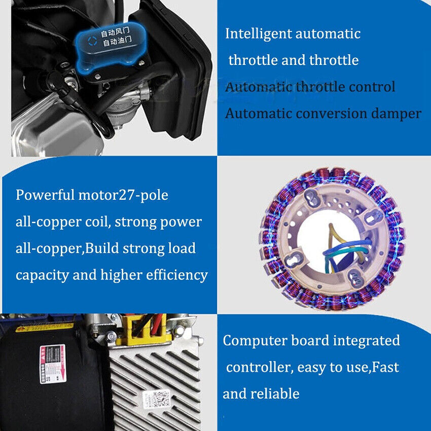 3000W Silent Automatic Electric Vehicle Range Extender Generator 48V/60V/72V New