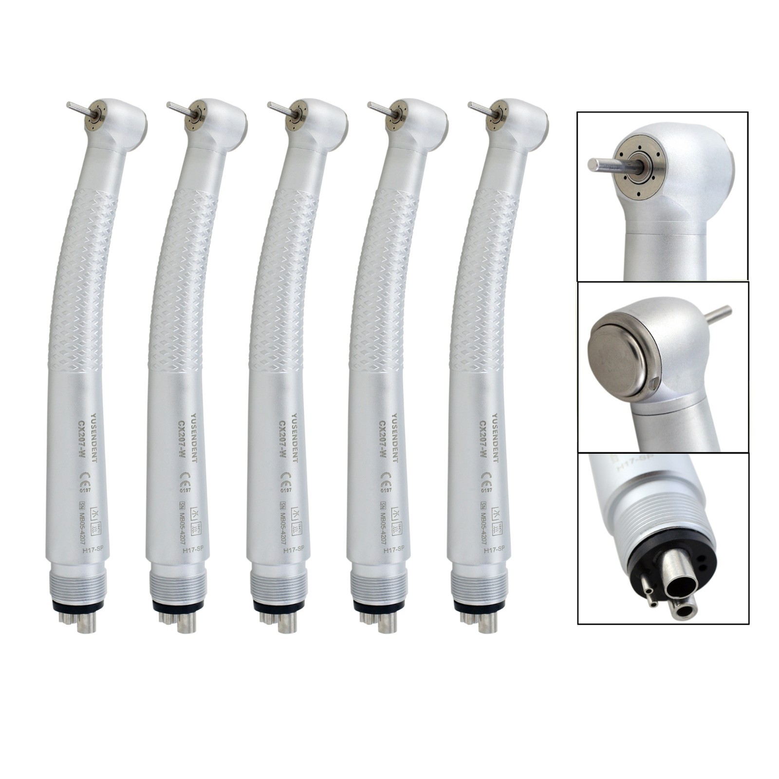 5x COXO Dental Handpiece High Speed Turbine Midwest 4 Hole CX207-W H17-SP M4