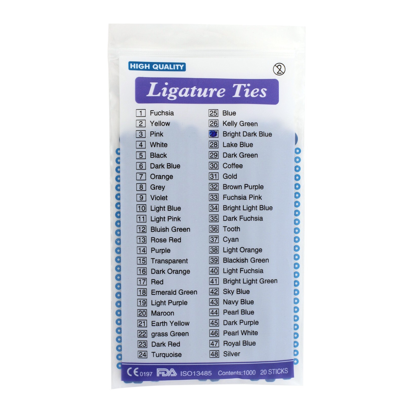 1000pc Dental Orthodontic Ligature Tie Ligas De Ortodoncia Elastic Rubber Braces
