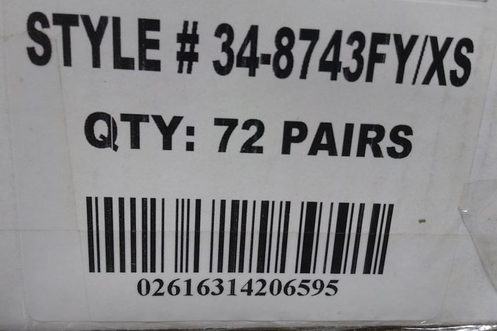 Pip 34-8743FY 72 Pk Size XS / 6 Yellow Cut-Resistant Glove