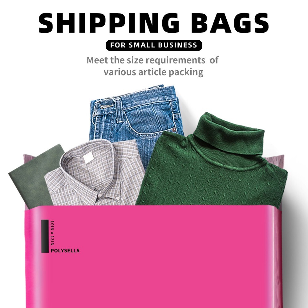 1000 10×13 Poly Mailers Envelopes Self Sealing Shipping Mailers Pink POLYSELLS