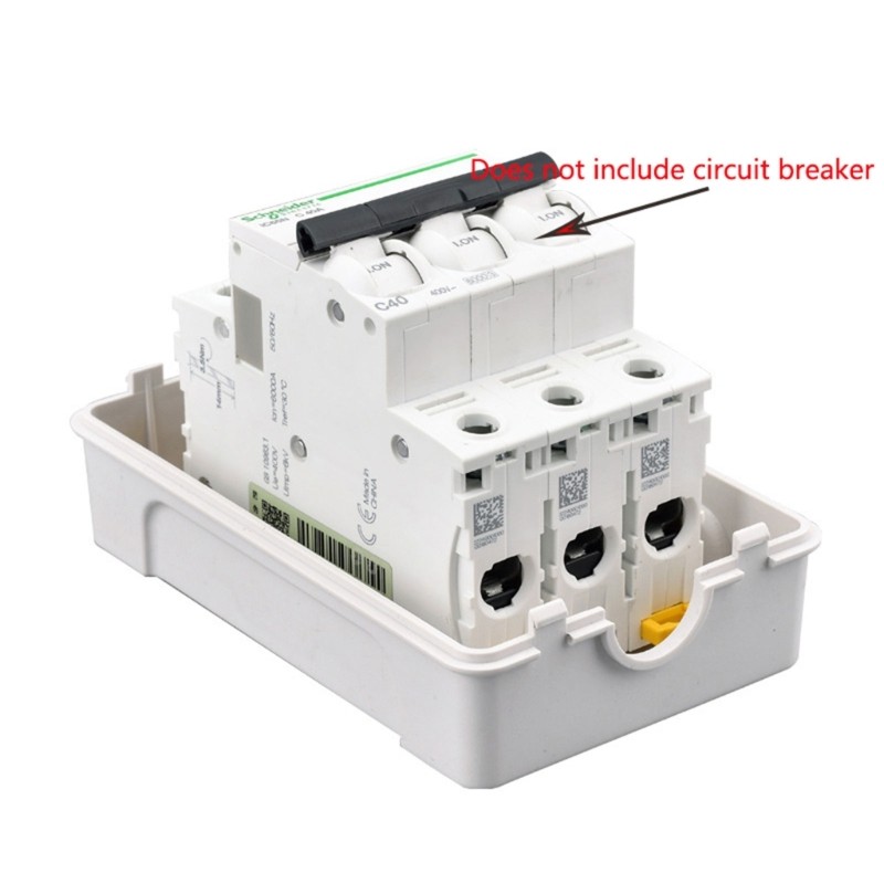 Circuit Breaker Box 4.72×2.95in 2-3 Way Junction Box Indoor Distribution Box