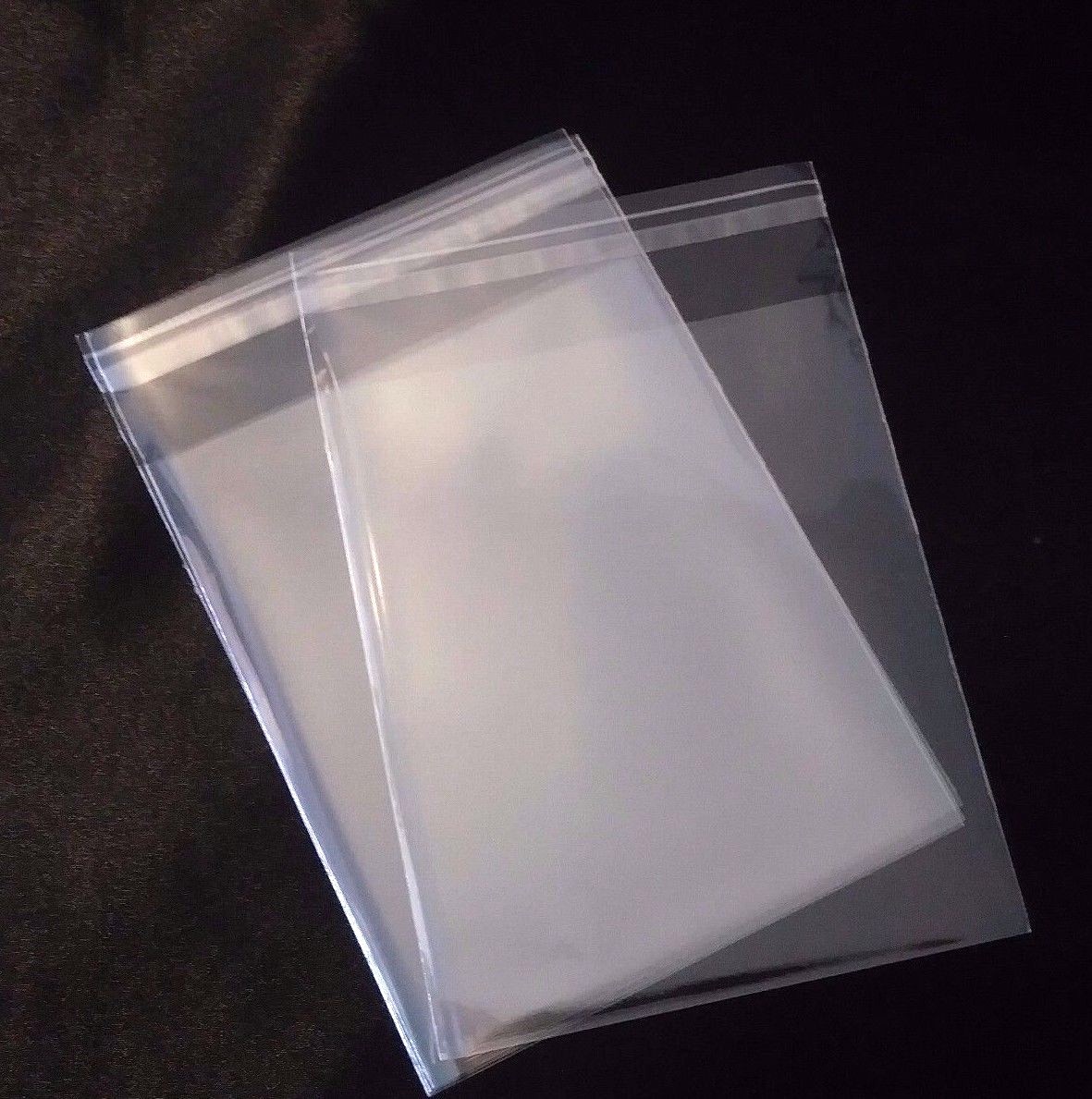 Clear Resealable Self Adhesive Seal Cello Lip & Tape Plastic bags 1.2 mil