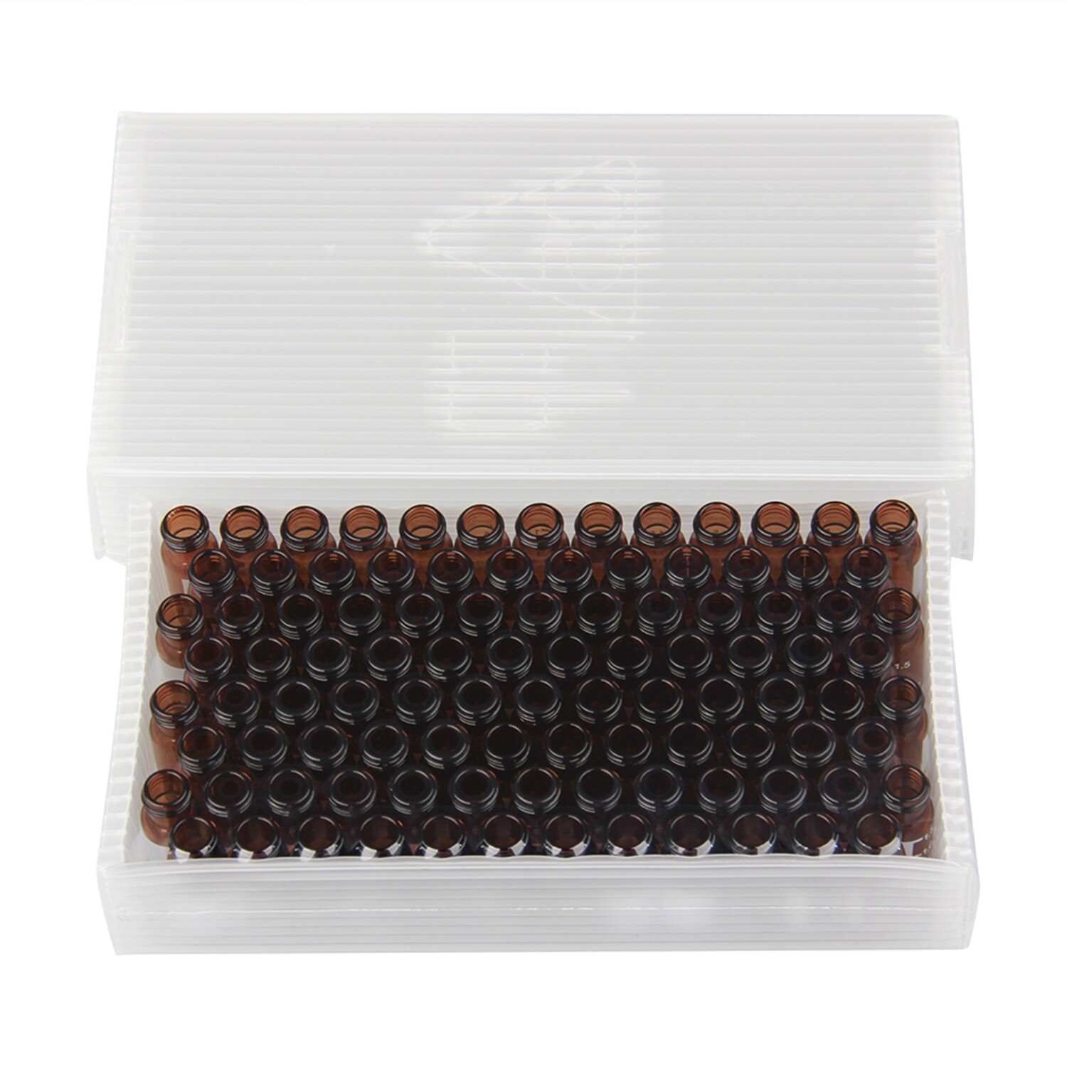 2mL Autosampler Amber Vial Pre-slit Cap PTFE Silicone Septa Fit LC Sampler