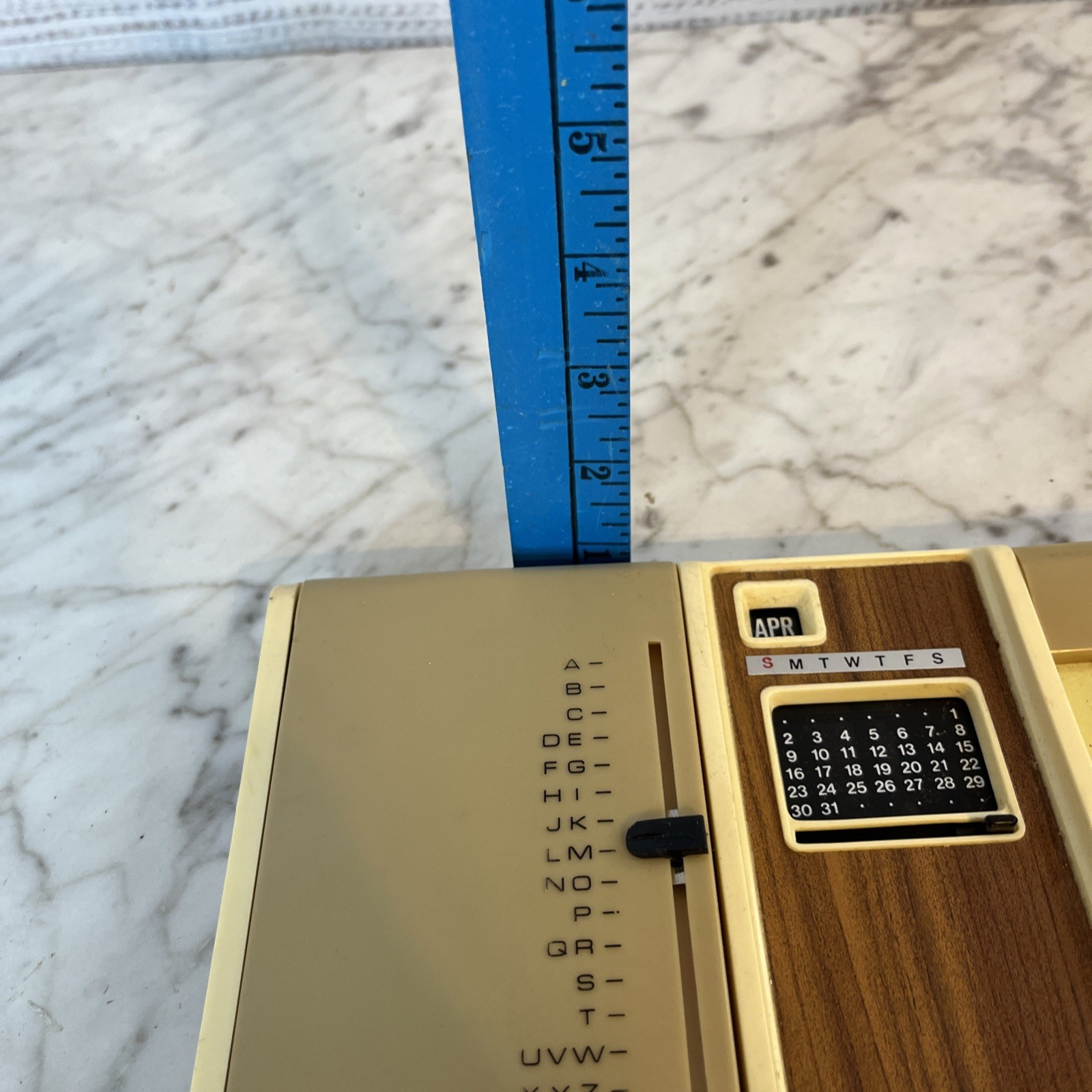 Flip Up Address Book Calendar Memo Pad Desk Top Accessory Hong Kong Vintage