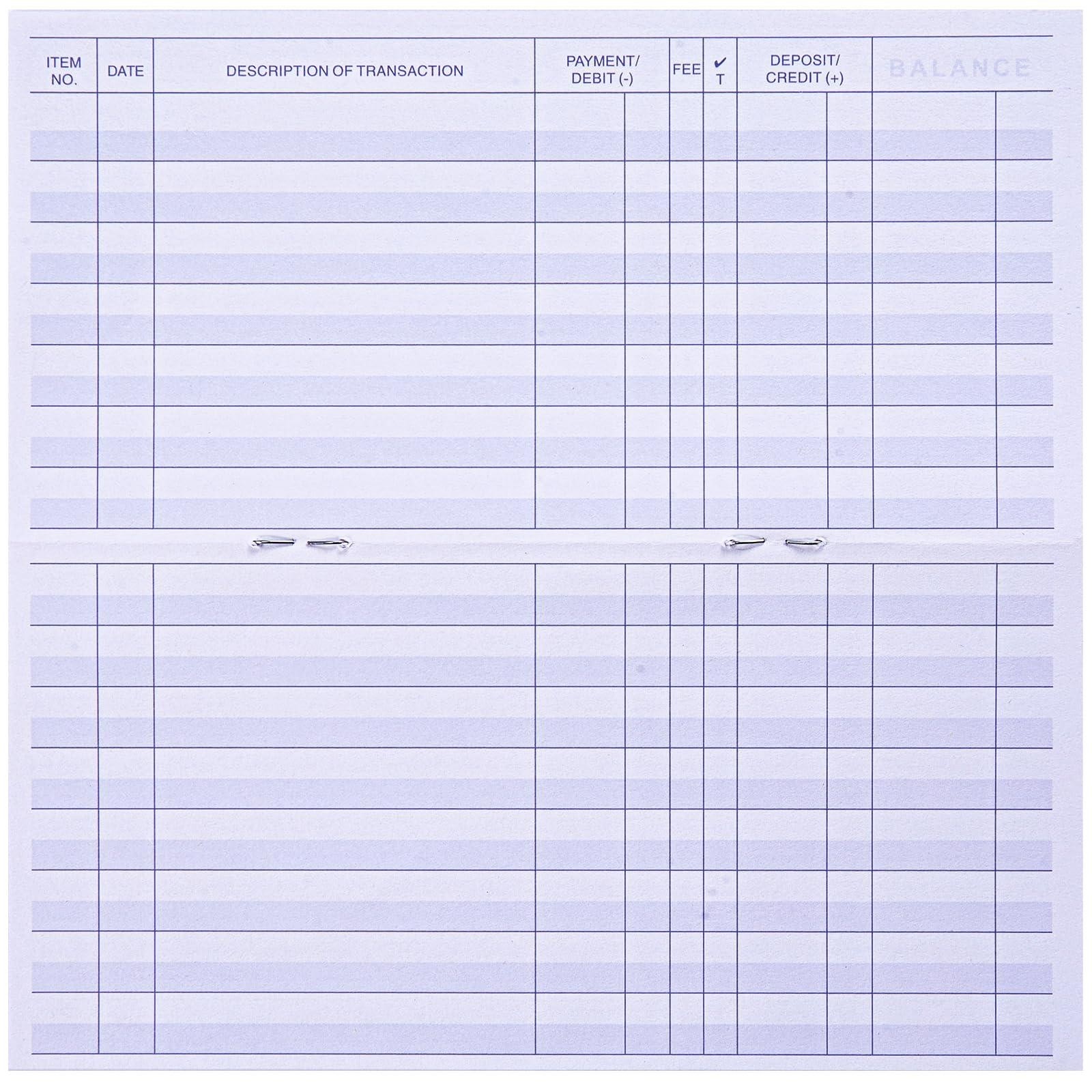 24 Pack Checkbook Registers – Personal Check Register Ledger Easy Read Pages New