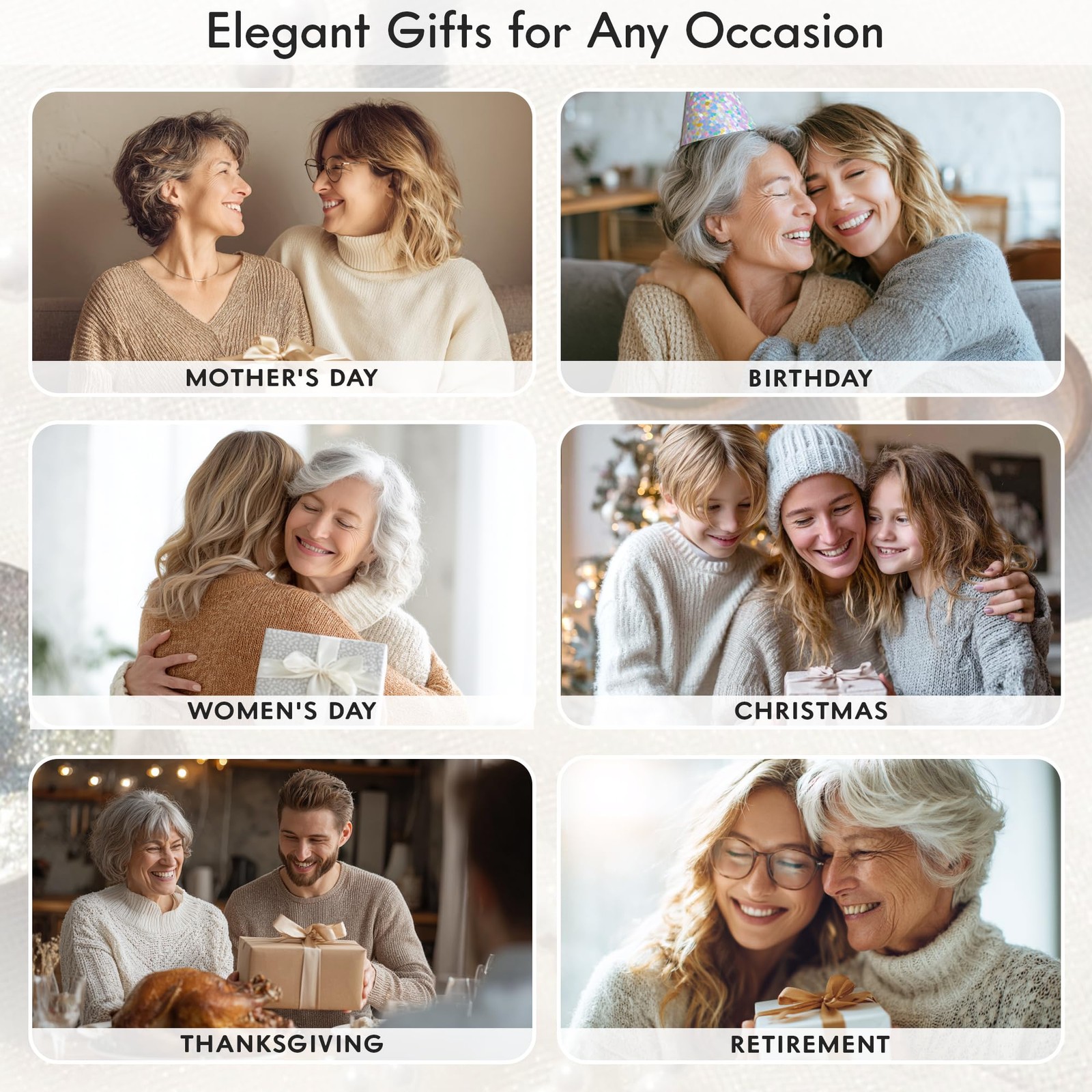 Gifts for Mom, Mothers Day from Husband Daughter Son, Birthday Women Wife Gifts.