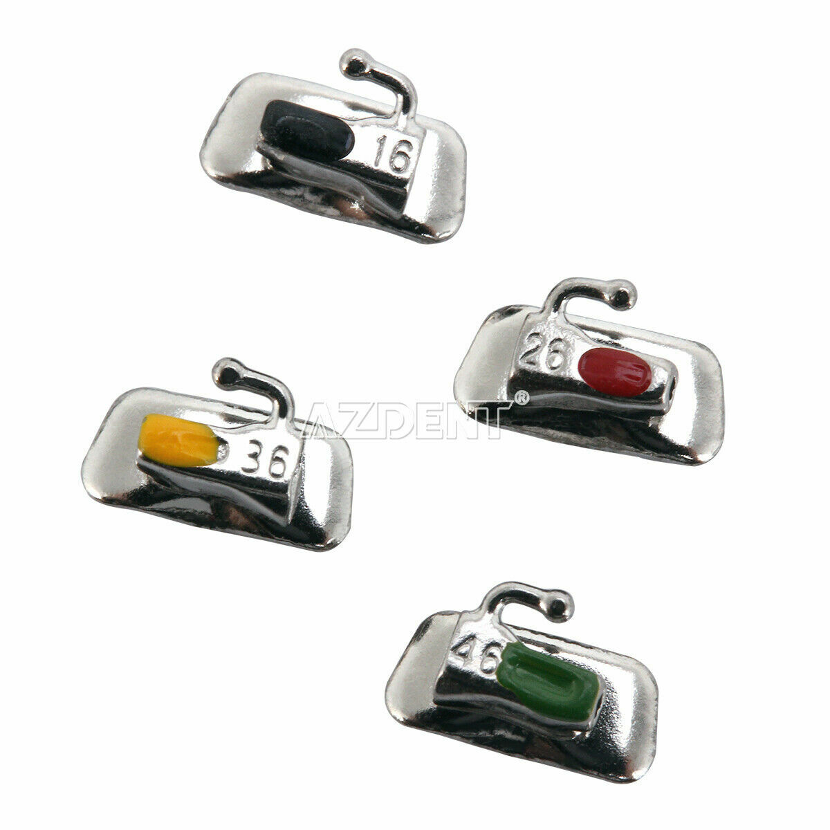 dental ortodoncia Tubos bucales adheribles 1er molar Roth MBT 022/018 AZDENT
