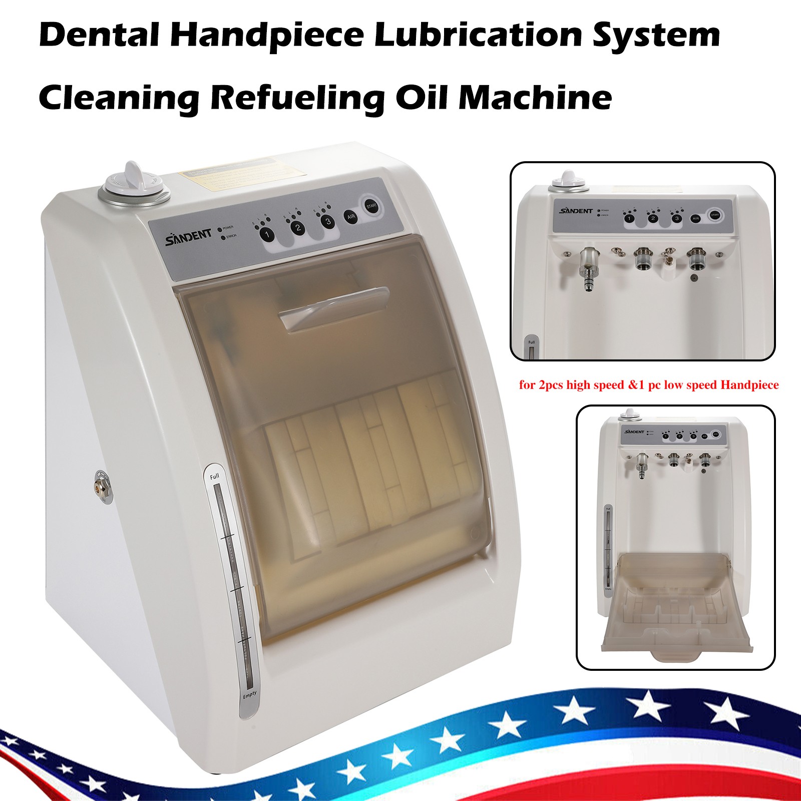 Dental Automatic Handpiece Maintenance Lubrication System / 1:5 LED Contra Angle