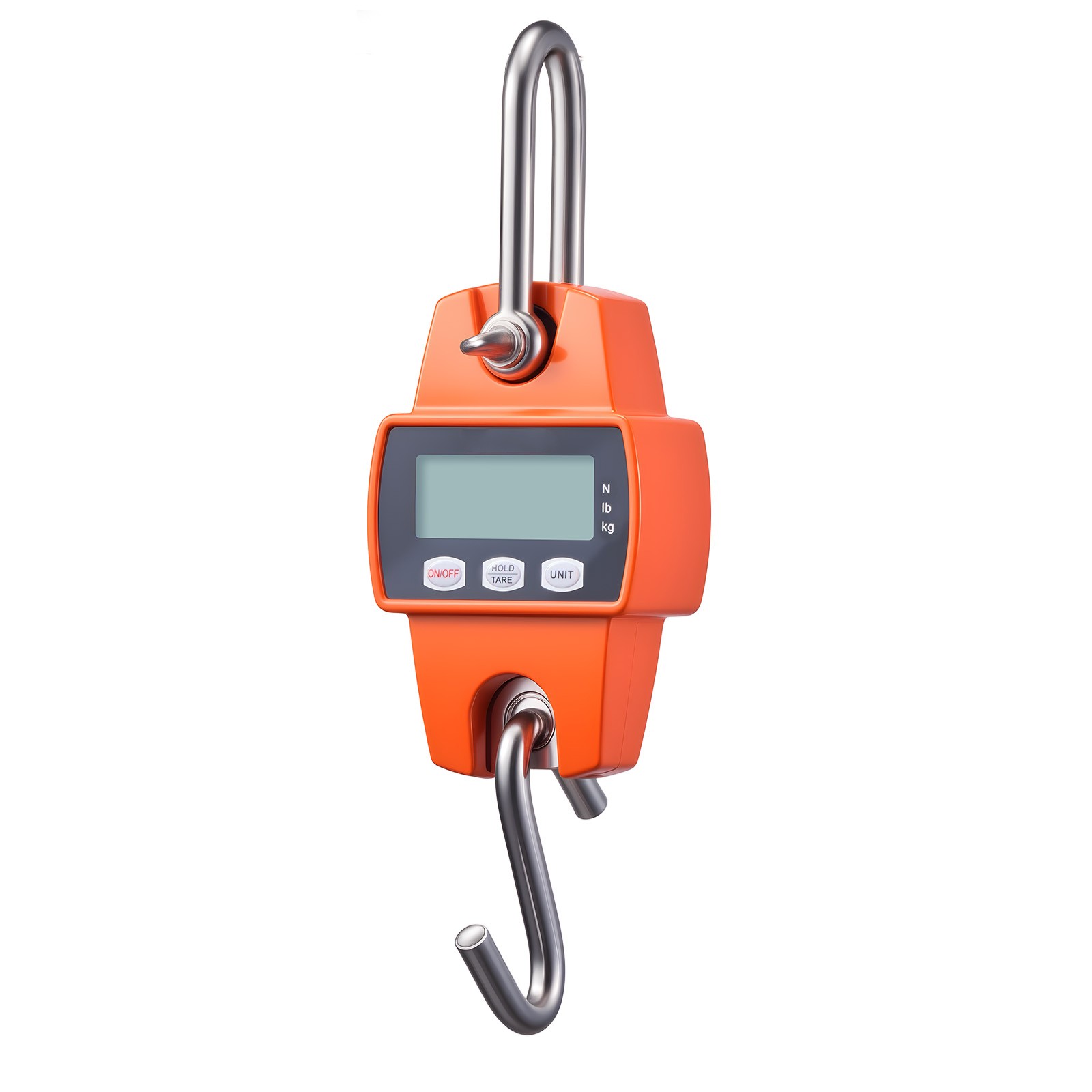 Uimoso Digital Crane Scale 660 lbs/300 kg Portable Hanging Scale Orange