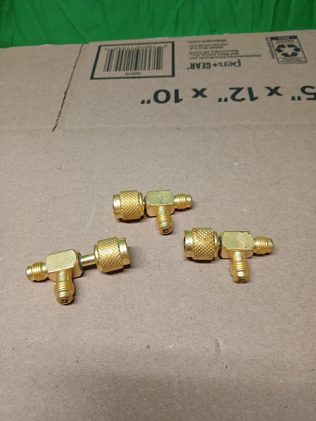 3pck CPS Products AVT45 1/4in SAE Mx1/4in SAE F Knurlx1/4in SAE M Adapters